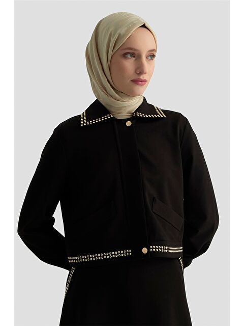 ARMİNE Trok Ceketli Örme Takım 25Kd4036 Siyah - S000498075-19351