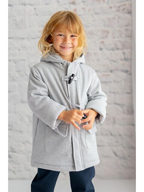 MİNİNİO Erkek Çocuk Kapüşonlu Cepli Mont - S000316739-20600