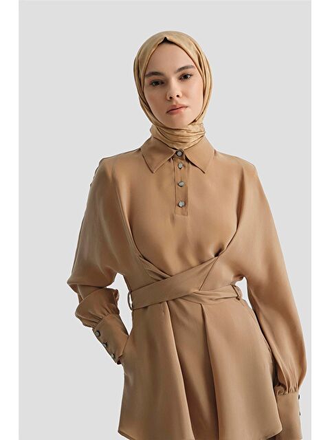 ARMİNE Çapraz Bağlamalı Cupra Takım 25Y6032 Sahra - S000498078-4557