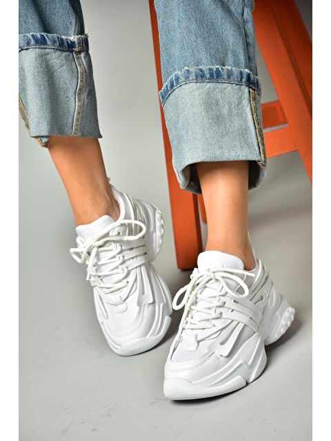 Fox Shoes S9736024 Beyaz Kadın Spor