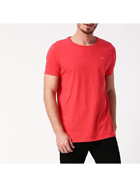 Bad Bear Solid Erkek Kırmızı Basic Bisiklet Yaka Spor Tişört