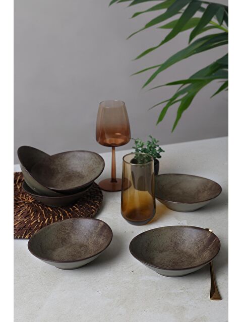 Keramika Mat Toprak Stella Kase 18 Cm 6 Adet - S000192410-17365