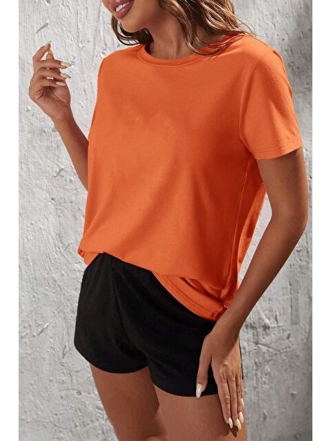 uyguntarz Unisex Pamuklu Penye Şort Takım - S000243389-20013