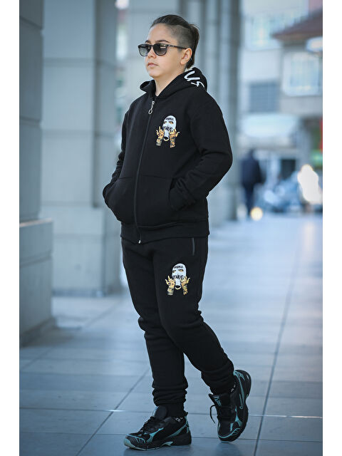 Pina Kids Erkek Çocuk Fermuarlı Kapüşonlu Eşofman Takımı GLORIOUS ESF 0091 - S000302421-19351