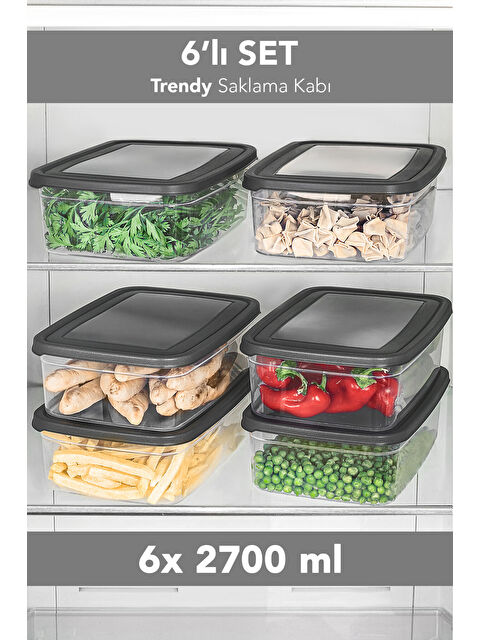 Meleni Home 6'lı Saklama Kabı 2700 ml