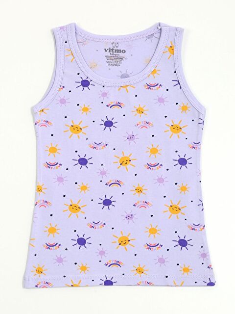 Vitmo Kız Çocuk Pamuklu 3'Lü Atlet 3'Lü Şort Boxer Karışık Renk Sun 6 Parça Set - S000332893-23173