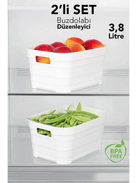 Meleni Home 2'li Buzdolabı Düzenleyici 3800 ml