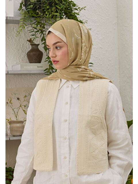 Fresh Scarfs Adela Desen Şal Bej - S000458314-19928
