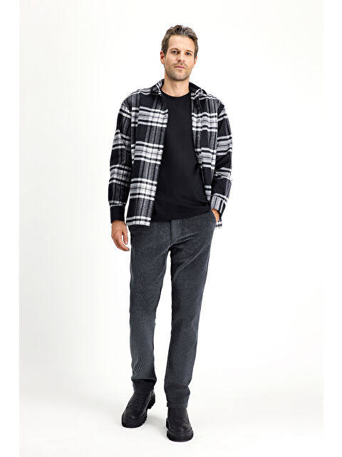 Kiğılı Regular Fit Pamuk Kadife Pantolon