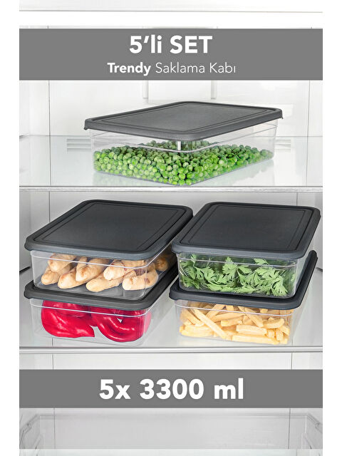 Meleni Home 5'li Saklama Kabı 3300 ml