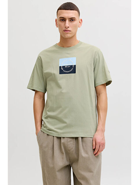 Jack & Jones Originals Logolu Pamuklu Regular Fit Bisiklet Yaka T Shirt 12290856 - S000515227-29488