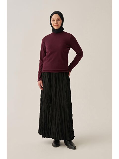 ALLDAY Bordo-Yarım Balıkçı Uzun Kol Kazak - S000500705-19951