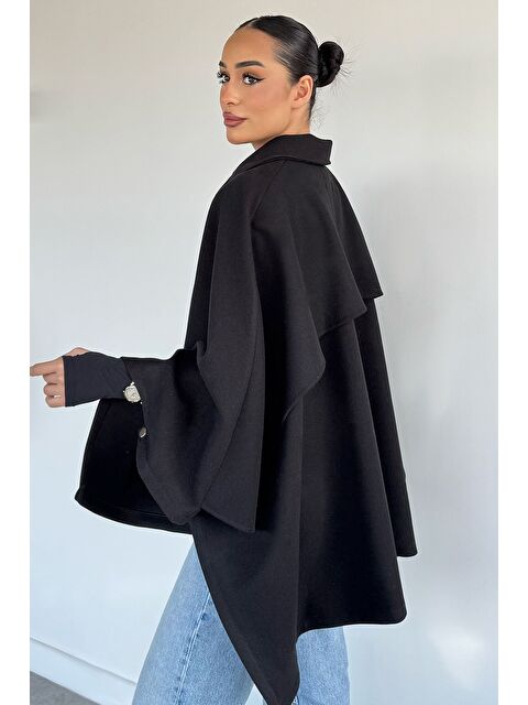 Gülseli Kadın Ön Fermuarlı Panço (s-m-l-xl Uyumludur)