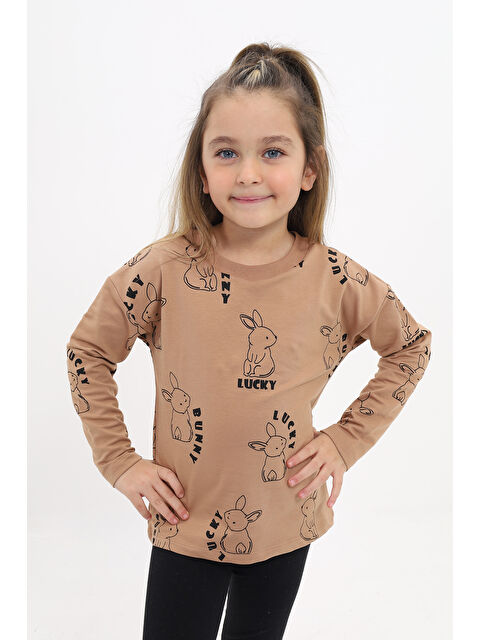 Toontoykids Kız Çocuk Baskılı Sweatshirt - S000420628-19413