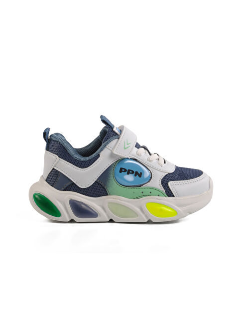 Pepino İndigo Cırtlı Işıklı Hafif Unisex Çocuk Spor Ayakkabı 1901 P - S000370074-5438