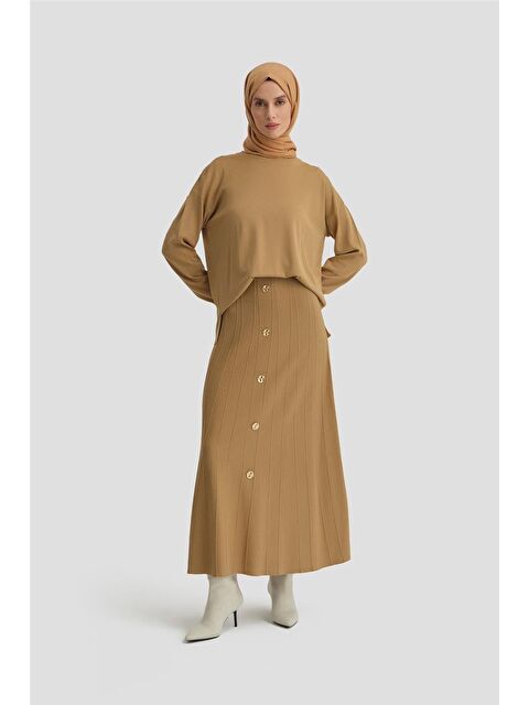 ARMİNE Triko Takım 24Kd2001 Taba - S000351546-26429