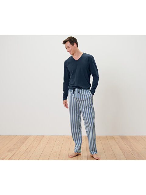 Tchibo Erkek Pijama Takımı, Single Jersey - S000486352-21164