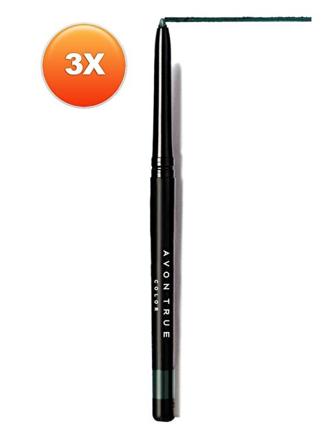 AVON Glimmersticks Asansörlü Açılıp Kapanabilen Göz Kalemi Emerald Üçlü Set - S000190774-10231