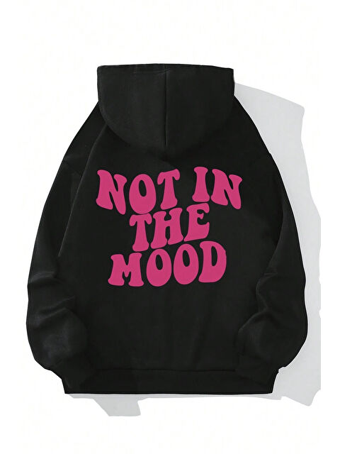 uyguntarz Havamda Değilim Baskılı Oversize Sweatshirt - S000283704-19351