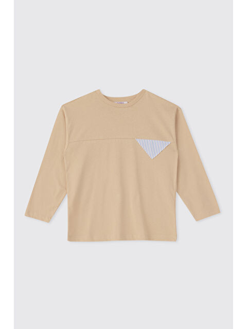 Panço Erkek Çocuk Bej Tişört - S000514569-19928