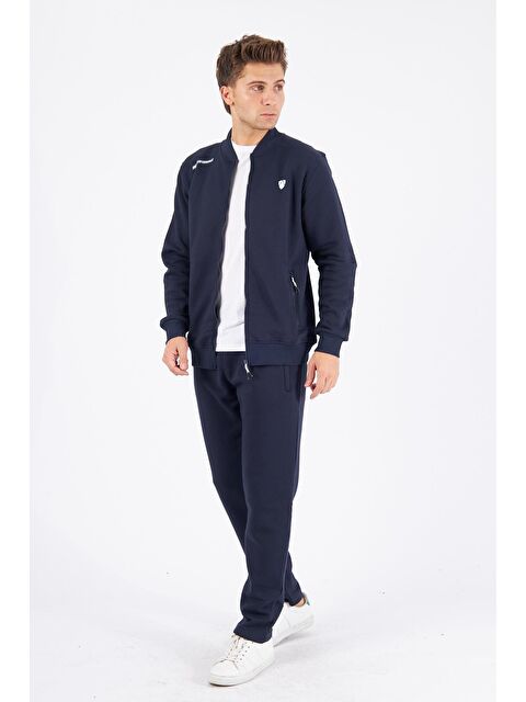 Marco Ferry Şardonlu 3 Iplik Kışlık Eşofman Takımı Lacivert 5721-L - S000515218-21164