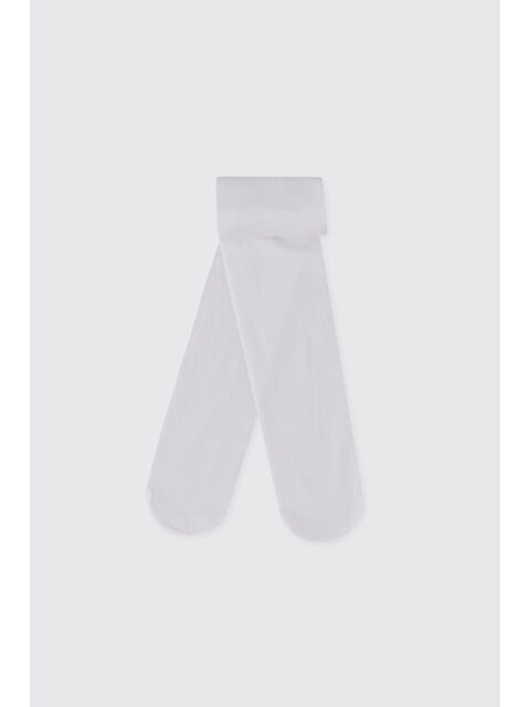 Panço Kız Bebek Mikro Beyaz Külotlu Çorap - S000514582-20063