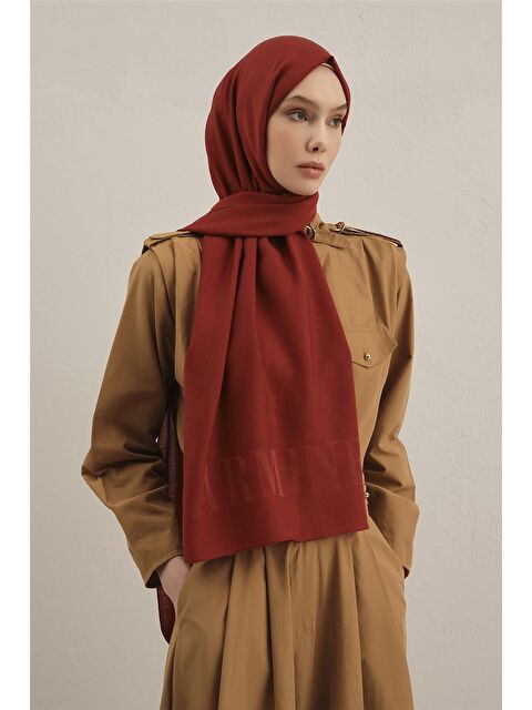 ARMİNE Logo Drop Pamuk İpek Şal 32 - S000424163-19951
