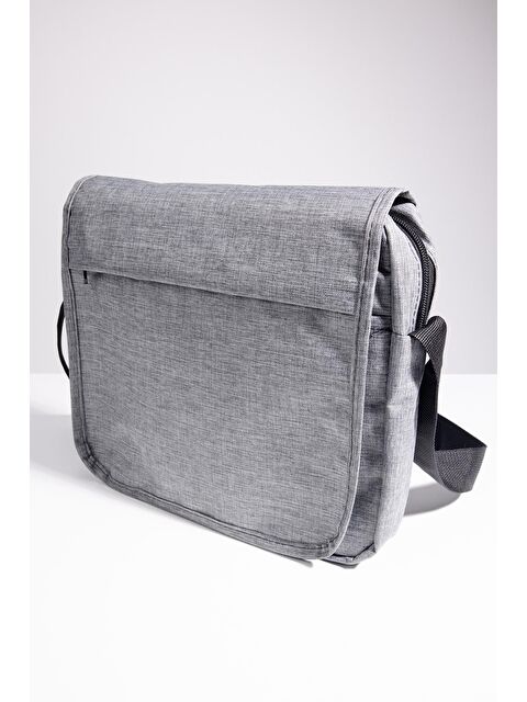 TUDORS Unisex Ayarlanabilir Çapraz Askılı Gri Postacı Omuz Çantası - S000520260-20600