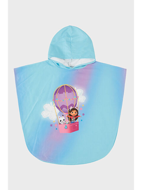 Slipstop Balloon Desenli Pamuklu Kapüşonlu Uv Korumalı Havlu Panço SP2512120001 - S000528010-20055