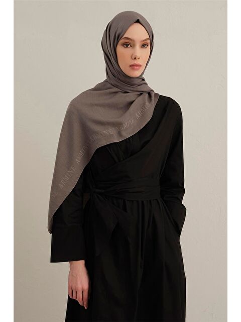 ARMİNE Logo Bordürlü Pamuk İpek Şal 20 - S000424165-26429