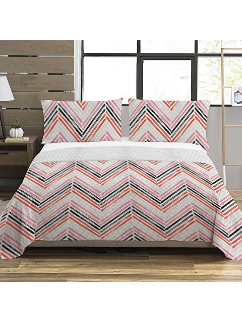 Evmila Desenli Çift Kişilik Baskılı Pike (200x220 Cm) - S000232948-23173