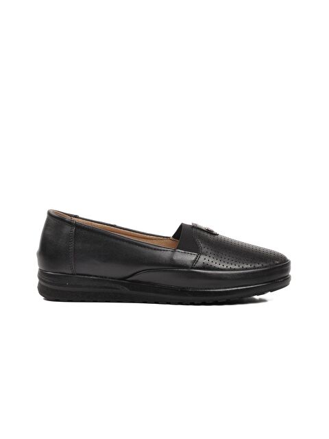 Ayakmod Siyah Kadın Loafer Ayakkabı 142 - S000219455-19351