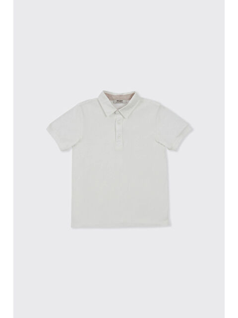 Panço Erkek Çocuk Kısa Kollu Ekru Polo Yaka Tişört - S000516236-19965