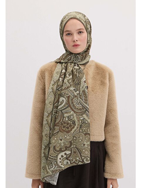 Fresh Scarfs Sıara Desen Şal Haki - S000458329-18547