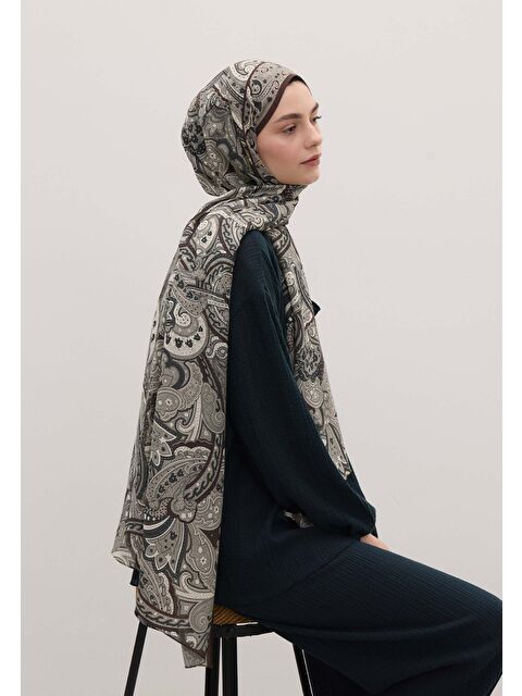 Fresh Scarfs Sıara Desen Şal Kahve - S000458329-28102