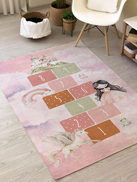 Evmila Prenses Kız Desenli Çocuk Halısı - S000314490-23173