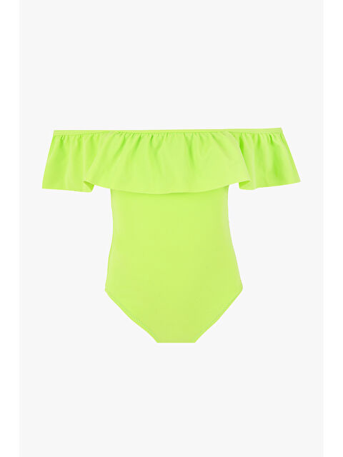 LOYA Yeşil Önü Volanlı Kız Çocuk Mayo - S000506180-18194