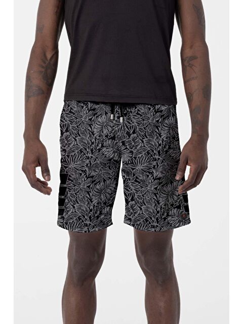 Remsa Erkek Havuz Deniz Şort Desenli 243 Siyah - S000195562-19351