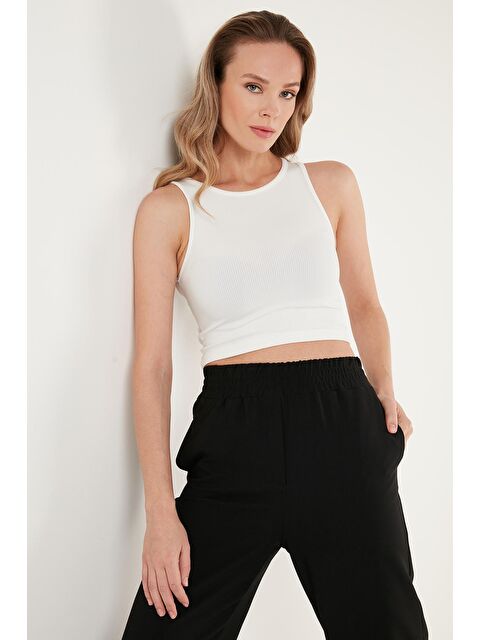 Lela Fitilli Super Crop Örme Atlet 5865554 - S000119608-20063