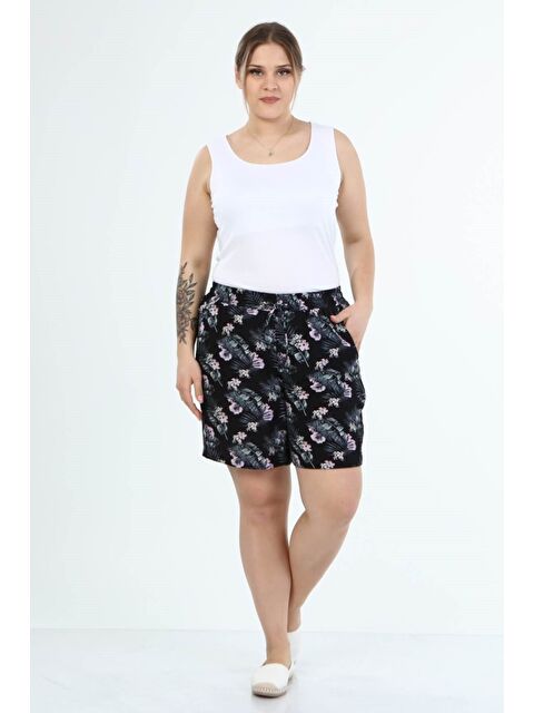 Mylinemoda Beli Lastikli Cepli Şort - S000255242-19351