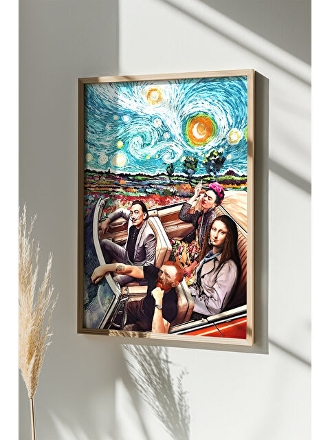 Artavessa Tek Parça Gerçek Ham Ahşap Çerçeveli Tablo - Model 38 - ARTSMDFTEK38-3348