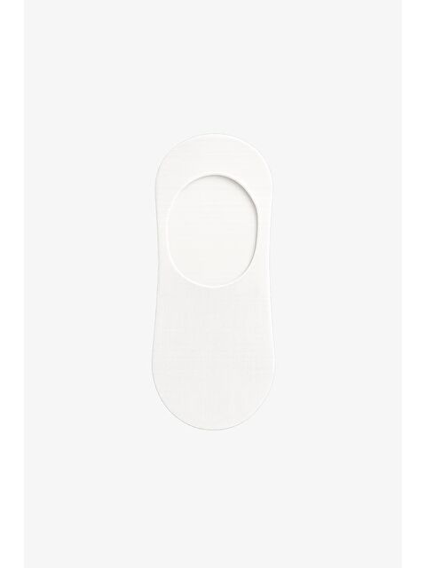 Abluka Online Erkek Pamuklu Görünmez Babet Çorap Beyaz - S000513520-20063