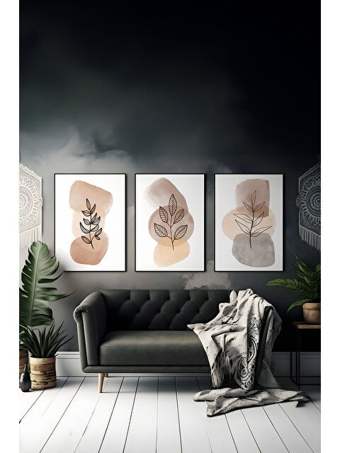 Artavessa 3 Parça Çerçeve Görünümlü Mdf Tablo Seti - ARTSYCLLCT29-2030