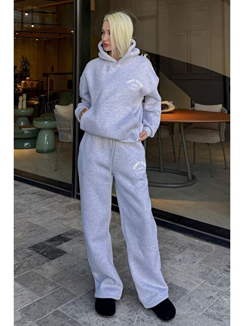 Madmext Karmelanj Kapüşonlu Baskılı Kadın Eşofman Takımı Mg2524 - S000440019-2090