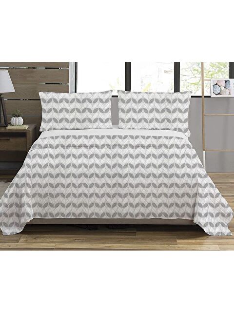 Evmila Desenli Çift Kişilik Baskılı Pike (200x220 Cm) - S000232957-23173