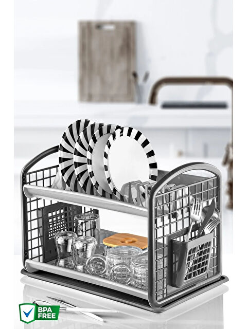 Nandy Home Çift Katlı Tabaklık & Bulaşık Kurutmalık - S000275609-37188