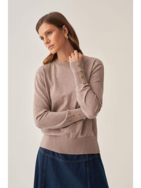 ALLDAY Vizon-Gold Dügmeli Kazak - S000500713-26429