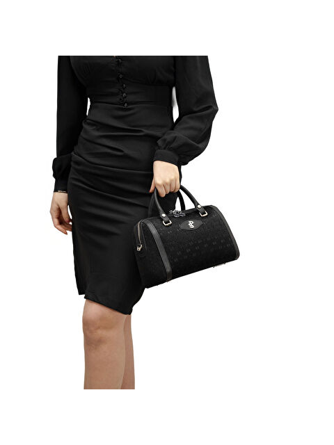 Silver Polo Kadın Kol Çantası 1091-41920 SILVER POLO BAYAN ÇANTASI M158 SİYAH-NOVA SİYAH - S000507887-19351