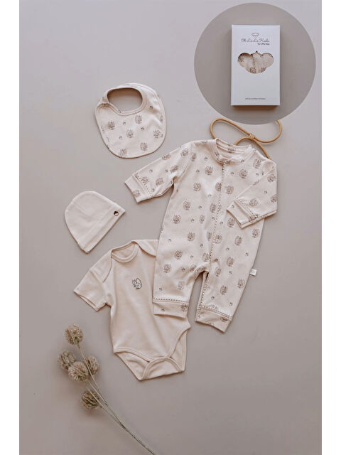 Oh La La Koala For Little Ones Bej Sincap Serisi 4lü Yenidoğan Set (0-3 Ay) - S000528014-19928