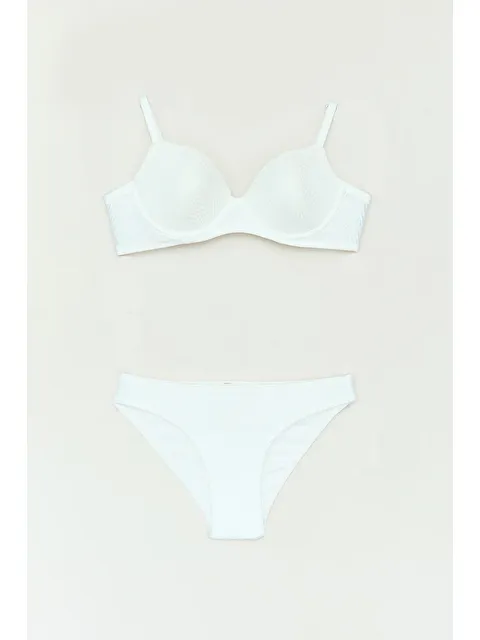 Fullamoda Baklava Desenli Dolgusuz Sütyen Takım - S000274155-19965